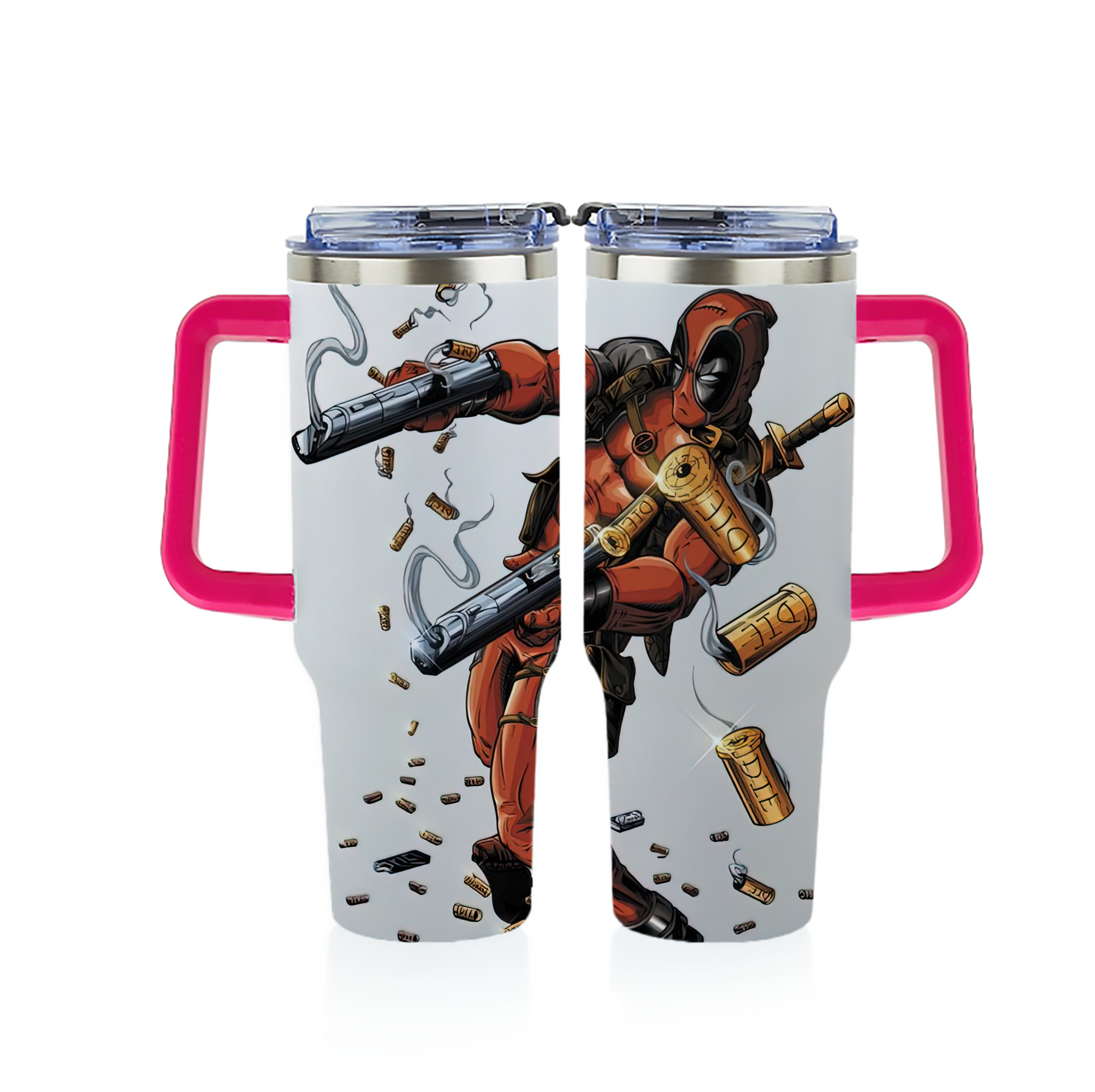 （画像用） Deadpool デッドプール 1200ｍLフルプリント車用タンブラー